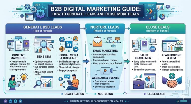 B2B Digital Marketing Guide: How to Generate Leads and Close More Deals